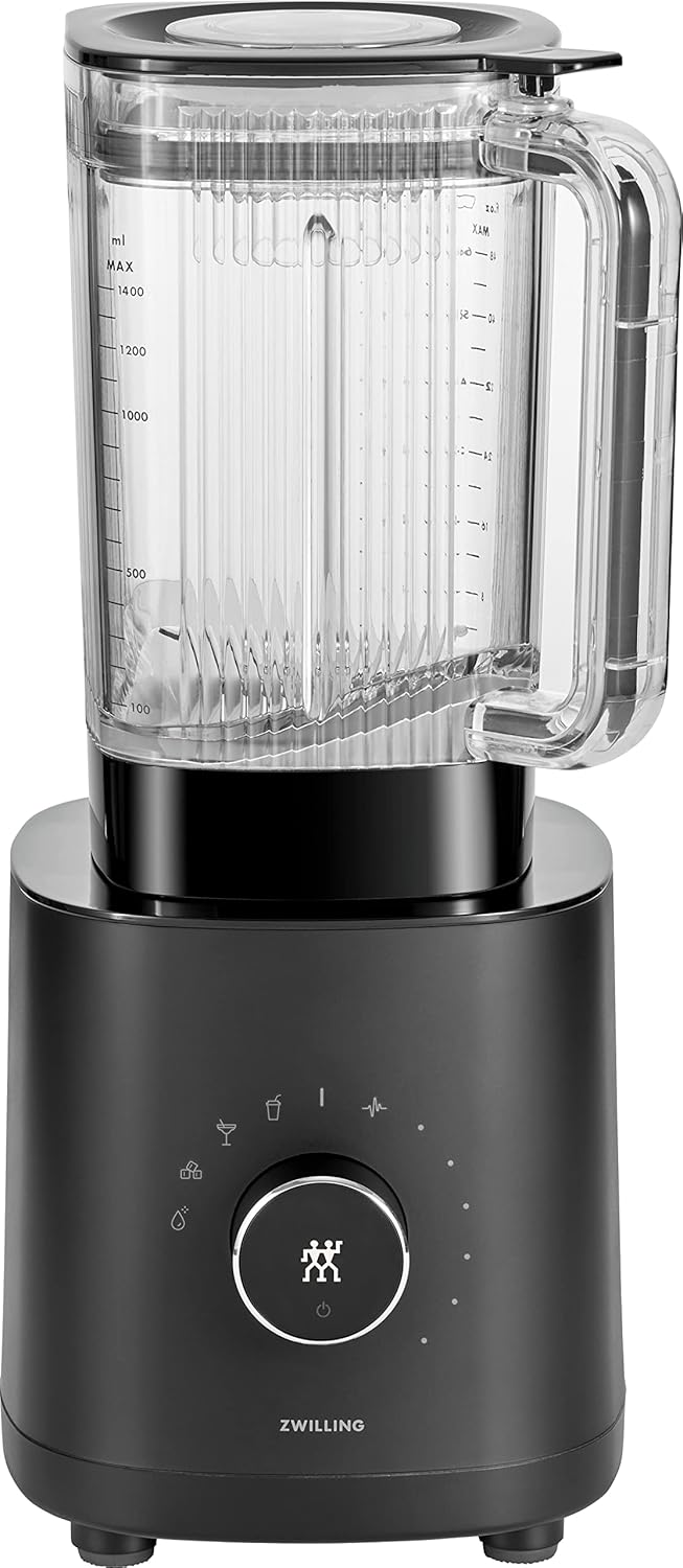 ZWILLING ENFINIGY Frullatore universale da 1,4 litri, con lama a croce in acciaio inox e motore ad alte prestazioni da 1200 watt, nero