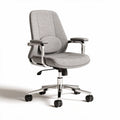 Sedia da ufficio girevole in tessuto con braccioli – 60 x 60 x 100 cm