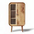 Mobile contenitore in legno per soggiorno con ripiani interni – 80 x 45 x 120 cm