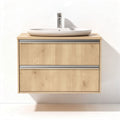 Mobile contenitore da bagno in legno con lavabo integrato – 60 x 45 x 30 cm