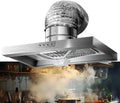 Potente Cappa aspirante da affittare aspiratore da Cucina da 8 Pollici Montato a Parete con Grande Potenza di aspirazione Regolabile a Due velocità con Illuminazione a LED,8inch