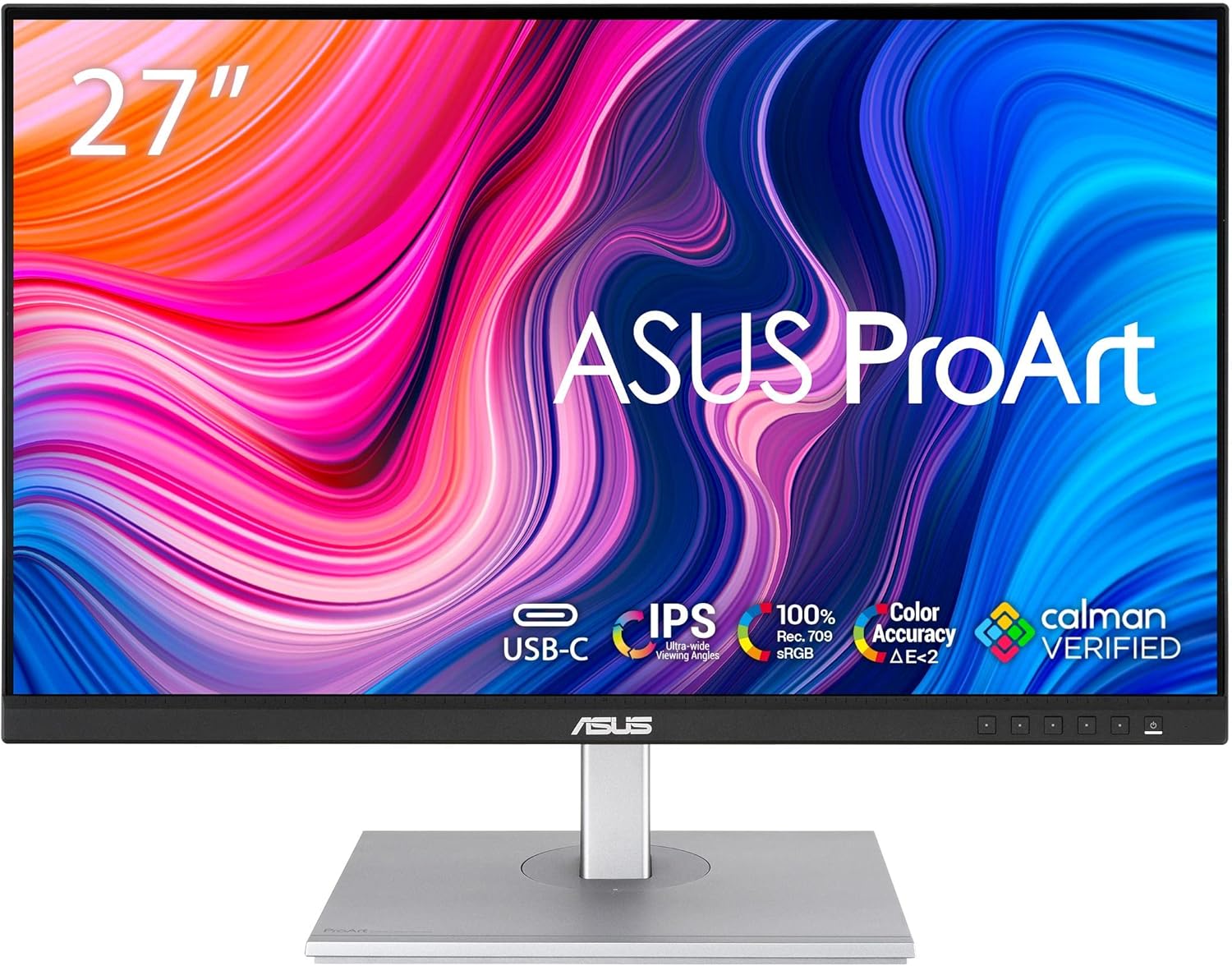 ProArt Display PA278CV Monitor Professionale 27 pollici IPS WQHD 2560x1440, 100% sRGB, Color Accuracy Delta E