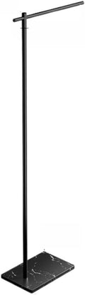 Portasciugamani da Terra Bagno Portasciugamani da Terra in Metallo con Base in Marmo per Asciugare Ed Espositore per Il Bagno Salvaspazio(B,120cm)