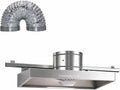 Ventilatore per ristoranti ad Alto Volume d'Aria 220V 7 Pale 7 Pollici Potente e Silenzioso in Acciaio Inox aspiratore per Cappa con Tubo in Alluminio per Uso Commerciale (80W),8inch