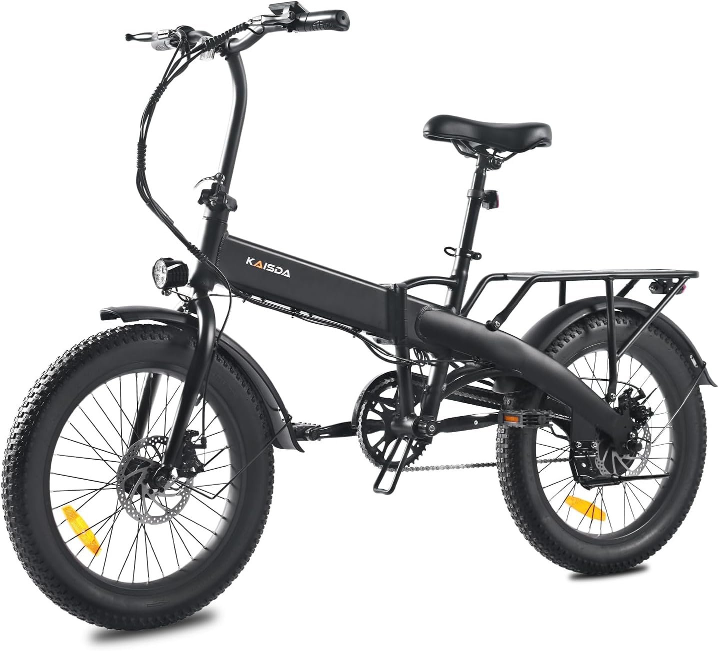 Bici Elettrica Pieghevole 20 Pollici Bicicletta Elettrica da 36V 10.4Ah, 20 * 3.0 Pneumatici Larghi fino a 60 km, Display LCD, Portapacchi posteriore, E-CityBike per Donne e Uomini Adulti