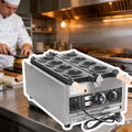 Macchina per Hamburger Elettrica UFO  Ice Cream Sandwich Maker,6 o 8 Stampi 2000W/3000W,Doppio Riscaldamento con Piastre Antiaderenti,Controllo Temperatura Timer 50–300°C per Bar Pasticceria 8-slot