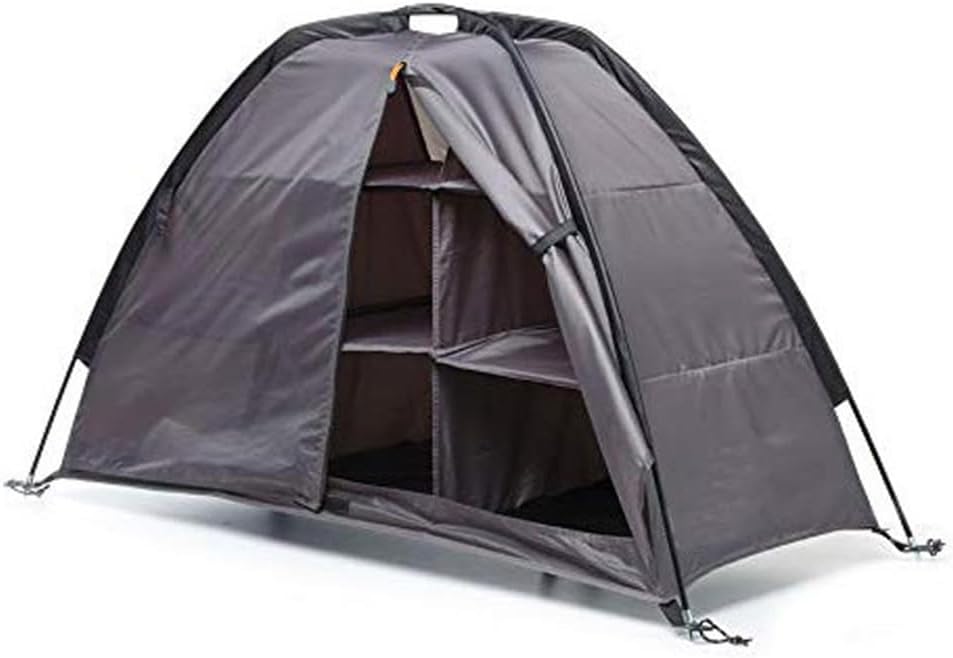 Scarpiera pieghevole da campeggio a griglia, scarpiera portatile da viaggio, comoda organizer per vestiti da tenda per accessori da esterno e da viaggio
