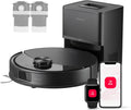 roborock Q10 S5+ Set Robot Aspirapolvere con Stazione, 10.000Pa, Panno Sollevabile, Pulizia VibraRise 2.0(3000 volte/min), Anti-groviglio, Evitamento degli Ostacoli, Strategie dei Tappeti, APP, Nero