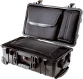 PELI 1510LOC Valigia per computer portatile con custodia per computer rimovibile e custodia per accessori, IP67 Impermeabile, Capacità di 27L, Prodotto in USA, Colore Nero