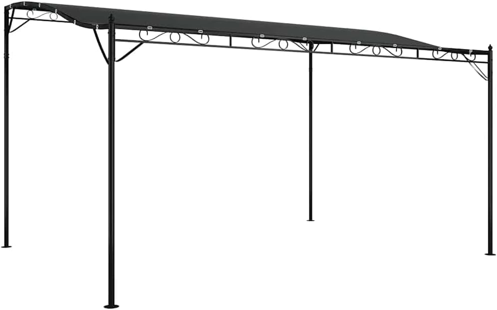 vidaXL Canopy Anthracite 4 x 3 m 180 g/m² Fabric and Steel