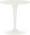 Kartell Tip Top Tavolino, PMMA, Bianco, 48 x 50 x 48 cm