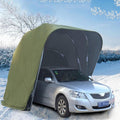 BEYSG Riparo autoportante portatile in acciaio inox, Questo garage pieghevole, protezione per tutte le stagioni, 5,5 x 2,5 m, verde