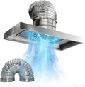 2m Pipe, Cappa da Cucina Potente da 6 Pollici, Grande Ventola di aspirazione per Rimuovere efficacemente Fumo e Ventilazione con Tubo, Facile da installare