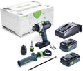 Festool Trapano avvitatore con percussione a batteria QUADRIVE TPC 18/4 5,0/4,0 I-Plus