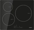 Apelson Piastra a induzione AIT 3602 con 3 Zone di Cottura Controllo tattile 9 Livelli Potenza Rilevamento recipiente Larghezza 59 cm Potenza 5,8 kW Colore Nero