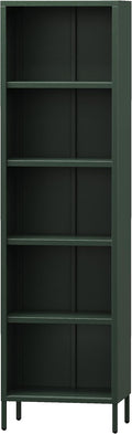 Jan Nowak Libreria in metallo Mario, robusta mensola industriale con 4 ripiani regolabili in altezza (4 x 30 kg) e montaggio a parete, scaffale alto glitterato, scaffale sottile | 50 x 180 x 35 cm |