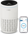 Bosch Air 4000i - Purificatore d'aria intelligente - Copre 62,5 m² - Filtra efficacemente oltre il 99% degli inquinanti - Modalità Auto/Sleep (< 25 dB(A)) - CADR: 300 m³/h - Connettività display e app