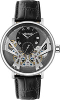 Ingersoll The Tennessee Mens 45mm Automatic Watch with Skeleton Twin Balance Wheel Dial and Leather Strap